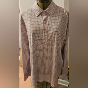 Porter+Ash, Men's Casual Blue and Orange Button Down Shirt. NWOT Sz M